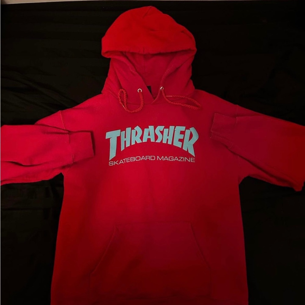Red Thrasher Hoodie (Size: Small)